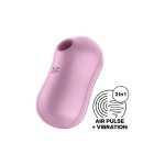 Satisfyer Cotton Candy – wibrator pulsacyjny 2w1 Air Pulse i wibracje, różowy, IPX7