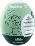 Satisfyer Eggcited Riffle – elastyczna maszyna intymna Hydro-Active TPE, jednorazowa