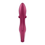 Satisfyer Embrace Me – podwójny model silikonowy z elastycznym uchwytem, 2 silniki