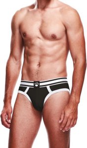 Prowler Brief XS – czarne bokserki z dwukolorowym pasem, anatomiczny krój, logo