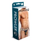 Prowler PAW Jockstrap L czarny z paskiem Pride Progress, otwarty tył, motyw łapy