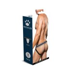 Prowler Jock Strap XXL czarno-biały, otwarty tył, elastyczny pas z logo