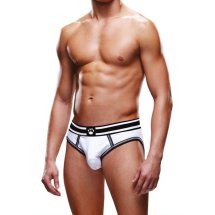 Prowler Pasek Majtki Open Back XL – czarno-białe, otwarty tył, logo, elastyczny materiał