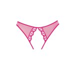 Obsessive Mirabelle Allure figi z siateczką i koronką, wycięcia peekaboo, czarne M