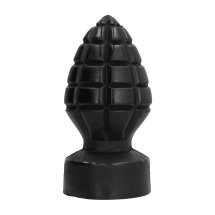 All Black AB73 korek anatomiczny granatowy 14 cm – Model z uchwytem i wypukłościami