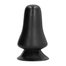 All Black Korek Anatomiczny Gładki 12 cm – Kompaktowy czarny model z matową powierzchnią