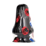 All Black Korek Anatomiczny Gładki 12 cm – Kompaktowy czarny model z matową powierzchnią