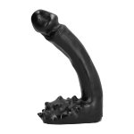 All Black Model 66 Czarny – Zakrzywiony model anatomiczny 19 cm z wypustkami