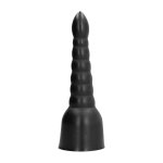 All Black Model AB57 – Stożkowy anatomiczny rożek 34 cm, segmentowa powierzchnia z rowkami