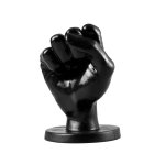 All Black Model AB45 Korek intymny 14 cm, anatomiczny kształt pięści, czarny