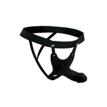 XR Brands Hollow Strap-On silikonowy system z paskiem, jasny, długość 25 cm