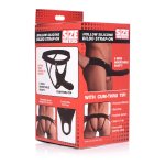 XR Brands Hollow Strap-On silikonowy system z paskiem, jasny, długość 25 cm