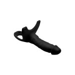 XR Brands Hollow Strap-On silikonowy system z paskiem, jasny, długość 25 cm
