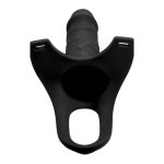 XR Brands Hollow Strap-On silikonowy system z paskiem, jasny, długość 25 cm