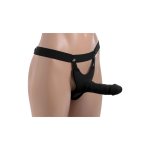 XR Brands Hollow Strap-On silikonowy system z paskiem, jasny, długość 25 cm