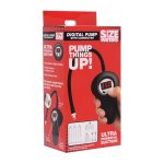 XR Brands Size Matters Elektryczna pompka cyfrowa do stymulacji sutków, precyzyjna regulacja