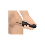 XR Brands Master Series Sonic Drive model z funkcją dźwięku, wibracji i trzema aplikatorami
