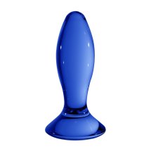 Christalino Follower szklany korek borokrzemianowy niebieski, ergonomiczny, 13 cm