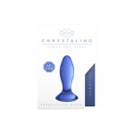 Christalino Follower szklany korek borokrzemianowy niebieski, ergonomiczny, 13 cm