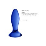 Christalino Follower szklany korek borokrzemianowy niebieski, ergonomiczny, 13 cm