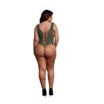 Le Desir Body Queen Size z głębokim dekoltem V, elastyczne XL-4XL czarny