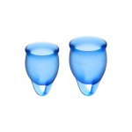 Satisfyer Feel Confident – zestaw kubeczków menstruacyjnych 15 ml/20 ml, silikon medyczny