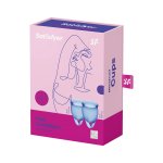 Satisfyer Feel Confident – zestaw kubeczków menstruacyjnych 15 ml/20 ml, silikon medyczny
