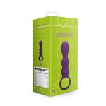 Loveline Wibrator anatomiczny Clear Purple – model łezka, silikonowy, regulacja wibracji