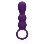 Loveline Wibrator anatomiczny Clear Purple – model łezka, silikonowy, regulacja wibracji