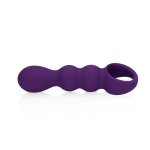 Loveline Wibrator anatomiczny Clear Purple – model łezka, silikonowy, regulacja wibracji