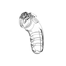 Man|Cage Model 14 cm – regulowany system zabezpieczający z poliwęglanu, transparentny