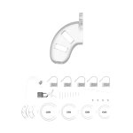 ManCage Chastity System z plugiem 9 cm – poliwęglan, regulacja rozmiaru, wentylacja