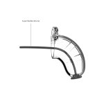 Shots Chastity Urethral System 9 cm – silikonowy system z modułem rozszerzającym