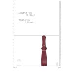 Ouch! Pasek do chłosty Halo, ekoskóra, złote detale, prestiżowy design, 45 cm