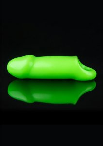 Ouch! Glow in the Dark – elastyczna nakładka świecąca, gruba, zielona, TPE, uniwersalna