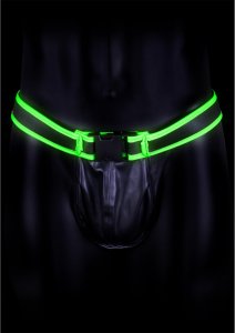 Ouch! Glow in the Dark Majtki z Klamrą L/XL, Fluorescencyjne, Świecące, Regulowane