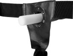 Ouch! Hollow Strap-On 20 cm, Zakrzywiona Powierzchnia z Wypustkami, Regulowany Pasek