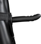 Ouch! Hollow Strap-On z Wypustkami 20 cm, Czarny, Regulowany, Anatomiczny