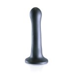 Ouch! Curvy G-Spot Silikonowy Model Ultra Miękki 17 cm, Metaliczny, Przyssawka