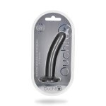 Ouch! Smooth Silicone Model 14,5 cm z Przyssawką, Metaliczny, Silikon Premium