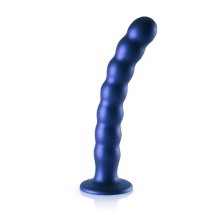 Ouch! Silikonowy model G-Spot z koralikami, przyssawka, 20,5 cm, fioletowy, anatomiczny