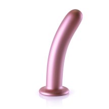 Ouch! Smooth Silicone 17 cm, Anatomiczny Model z Przyssawką, Metaliczny, Premium
