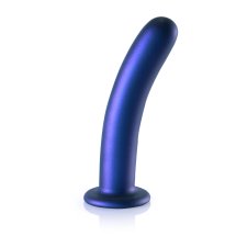Ouch! Smooth Silicone G-Spot Model 17 cm z Przyssawką, Metaliczny, Anatomiczny