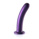 Ouch! Smooth Silicone Model 17 cm z Przyssawką, Metaliczny, Silikon Medyczny