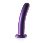 Ouch! Smooth Silicone Model 17 cm z Przyssawką, Metaliczny, Silikon Medyczny