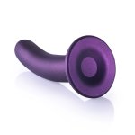 Ouch! Smooth Silicone Model 17 cm z Przyssawką, Metaliczny, Silikon Medyczny