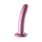 Ouch! Smooth Silicone Model z Przyssawką 14,5 cm, Metaliczny, Silikon Medyczny