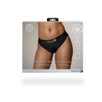 Ouch! Vibrating Strap-On Hipster M/L, majtki z wibracją i koronką, system O-Ring