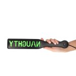 Ouch! Glow in the Dark, fluorescencyjne wiosło z napisem NAUGHTY, zielone
