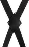 Ouch! Krzyż do wiązania przez drzwi, system regulowany X-Door Strap, czarny